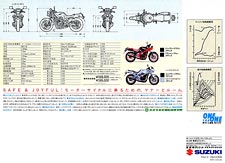 '86 GSX400X sales brochure, Japan